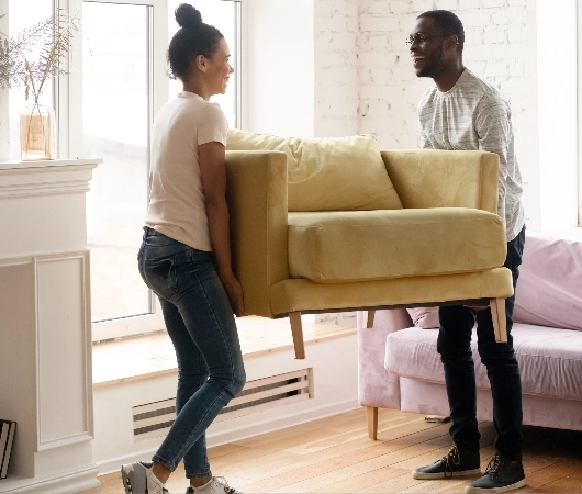 Carpet-Installation-Prep Moving sofa | Columbus Carpet