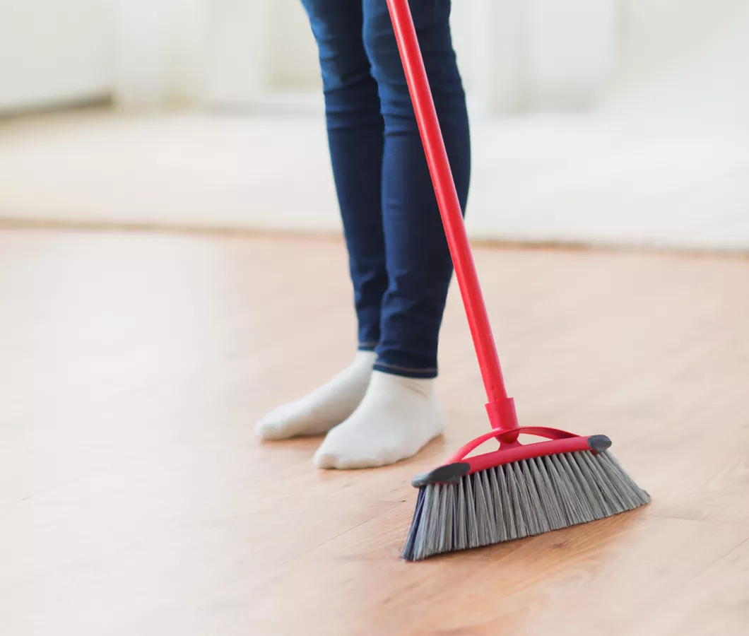 Vinyl-Sweeping-101 Daily Luxury Vinyl Care | Columbus Carpet