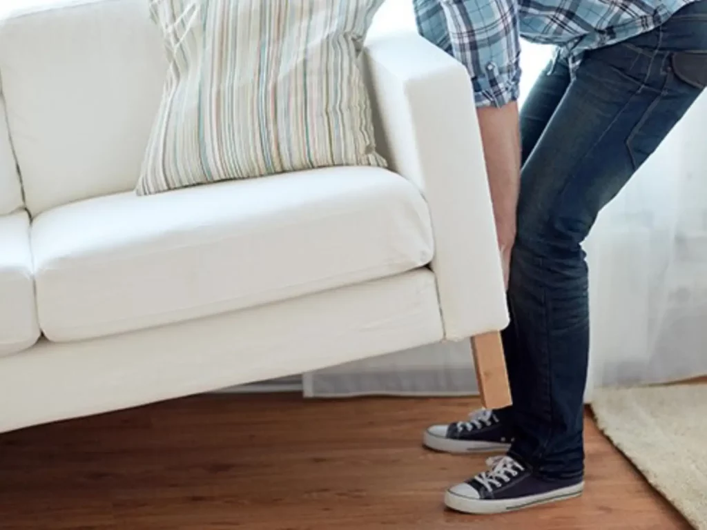 before-laminate Moving sofa | Columbus Carpet