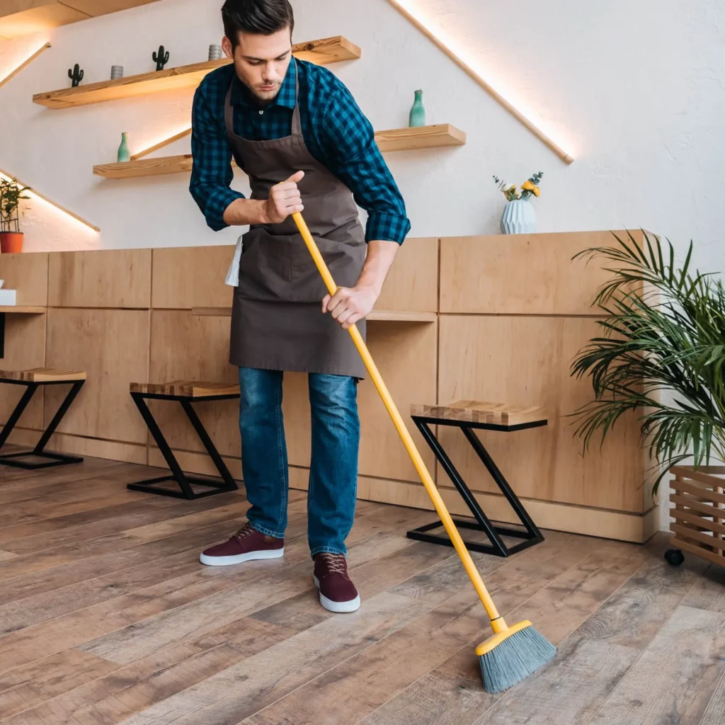 hardwood-sweep-square Hardwood care | Columbus Carpet