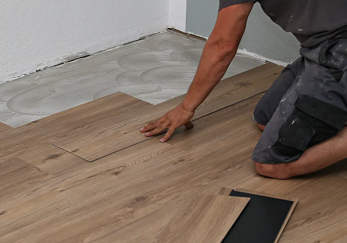 Installing-VinylFloor Luxury Vinyl Installation | Columbus Carpet
